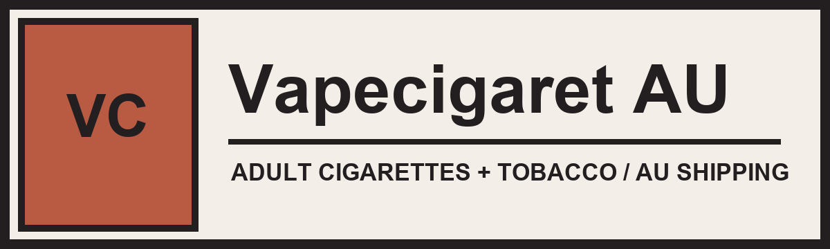Vapecigaret AU adult tobacco store logo